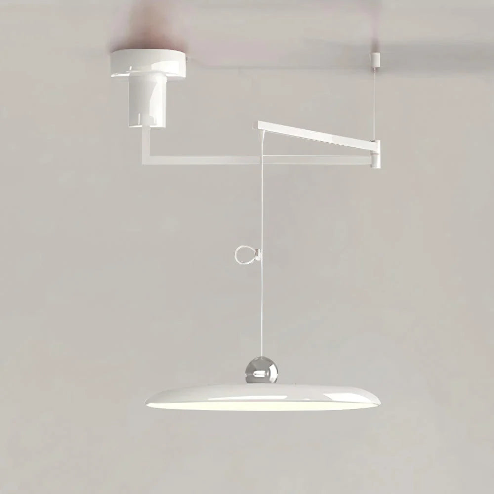 Pendant Light | Adjustable Arm, Round Shade & Integrated LED