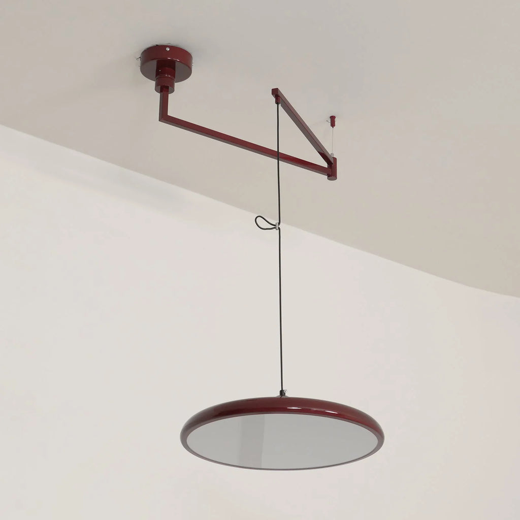 Pendant Light | Adjustable Arm, Round Shade & Integrated LED