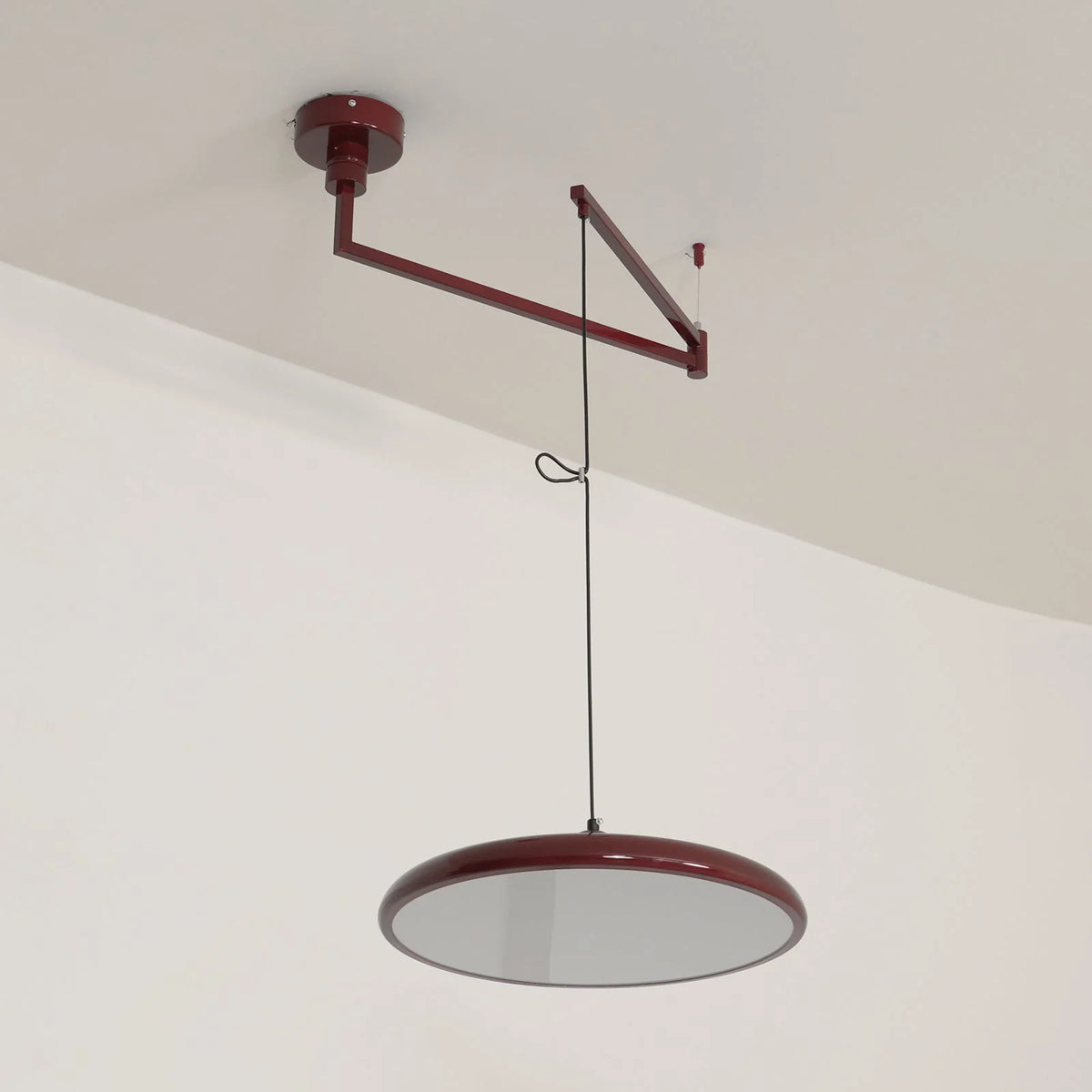 Pendant Light | Adjustable Arm, Round Shade & Integrated LED