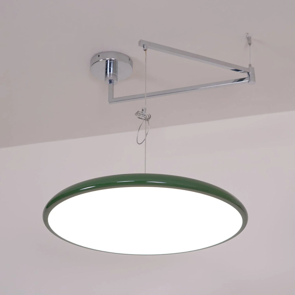 Pendant Light | Adjustable Arm, Round Shade & Integrated LED