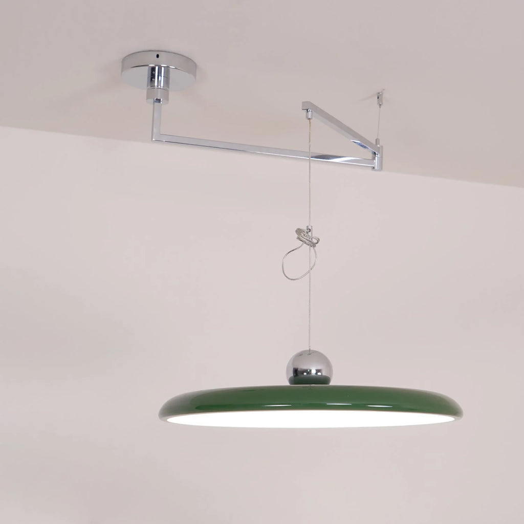 Pendant Light | Adjustable Arm, Round Shade & Integrated LED