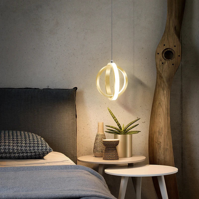 Pendant Light | Aluminum Fixture & Silica Gel Shade | Adjustable Cord