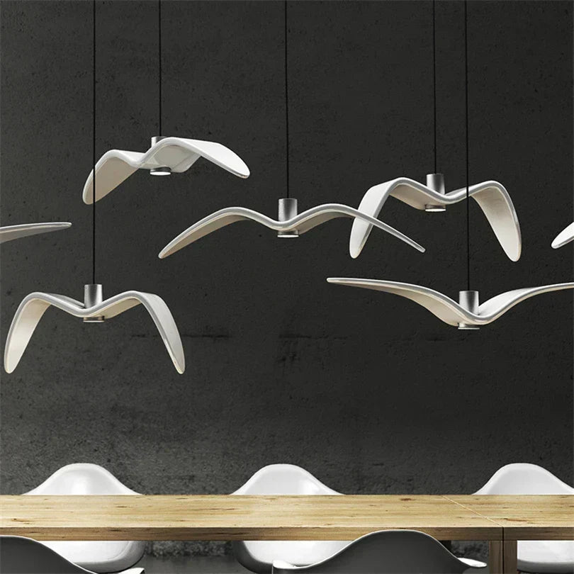 Pendant Light | Bird Wing Resin Design | 39 x 12 cm