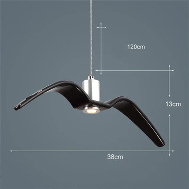 Pendant Light | Bird Wing Resin Design | 39 x 12 cm