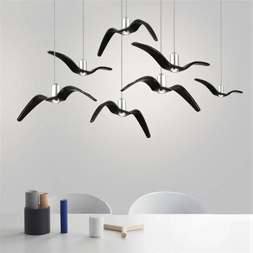 Pendant Light | Bird Wing Resin Design | 39 x 12 cm