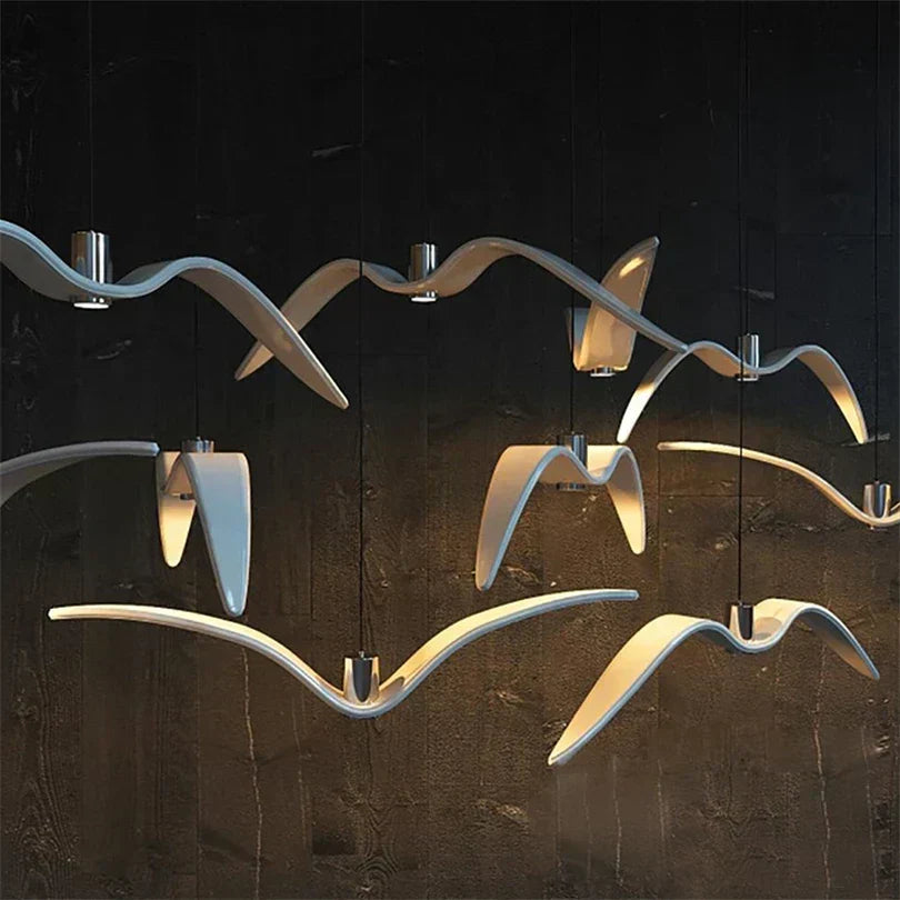 Pendant Light | Bird Wing Resin Design | 39 x 12 cm
