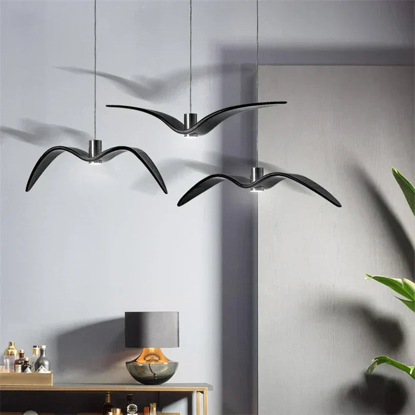 Pendant Light | Bird Wing Resin Design | 39 x 12 cm