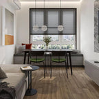 Pendant Light | Black Glass Dome & Metal Frame | Adjustable Height