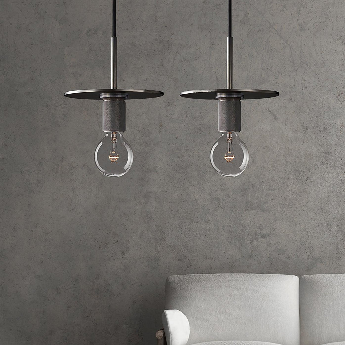 Pendant Light | Brass & Glass | Hardwired & Dimmer Compatible