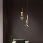 Pendant Light | Brass & Glass | Hardwired & Dimmer Compatible