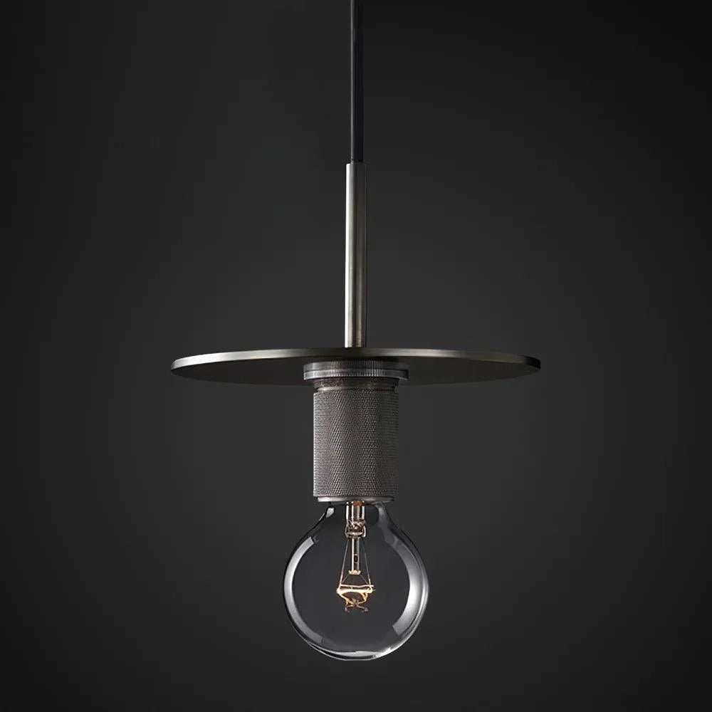 Pendant Light | Brass & Glass | Hardwired & Dimmer Compatible