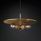 Pendant Light | Brass & Glass | Hardwired & Dimmer Compatible