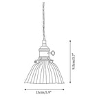Pendant Light | Clear Glass Shade & Brass Finish | 150 cm Adjustable Wire