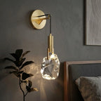 Pendant Light | Crystal & Polished Copper | Adjustable Cord 150 cm