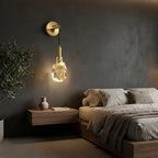 Pendant Light | Crystal & Polished Copper | Adjustable Cord 150 cm
