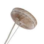 Pendant Light | Dandelion Starburst & Whitewashed Wood Beads | 40/50 cm