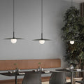 Pendant Light | Dish-Shade Glass & Metal | Adjustable Cord