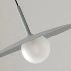 Pendant Light | Dish-Shade Glass & Metal | Adjustable Cord