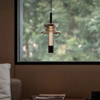 Pendant Light | Geometric Aluminum & Glass | Adjustable Height