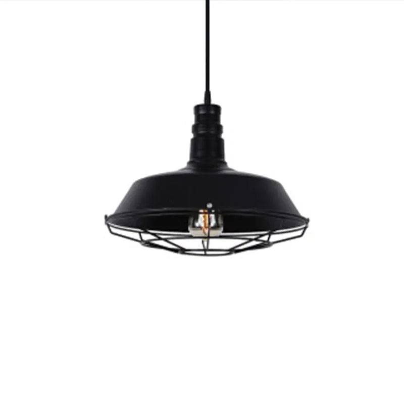 Pendant Light | Industrial Metal & Warm LED Included