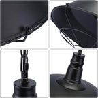 Pendant Light | Industrial Metal & Warm LED Included