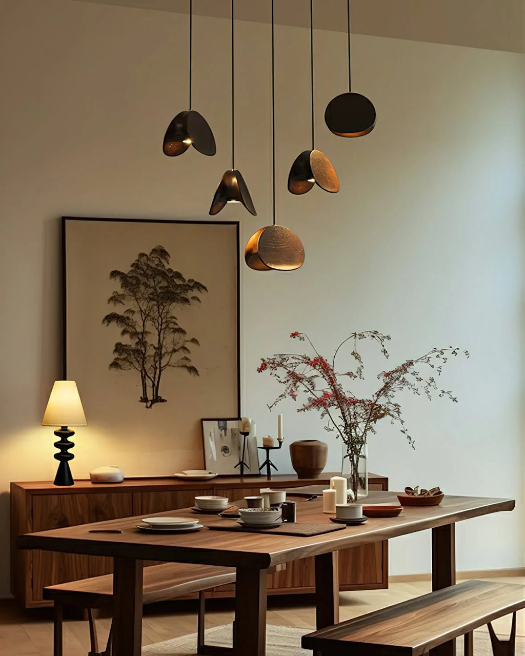 Pendant Light | Integrated LED & Adjustable Height | Multiple Head Sizes