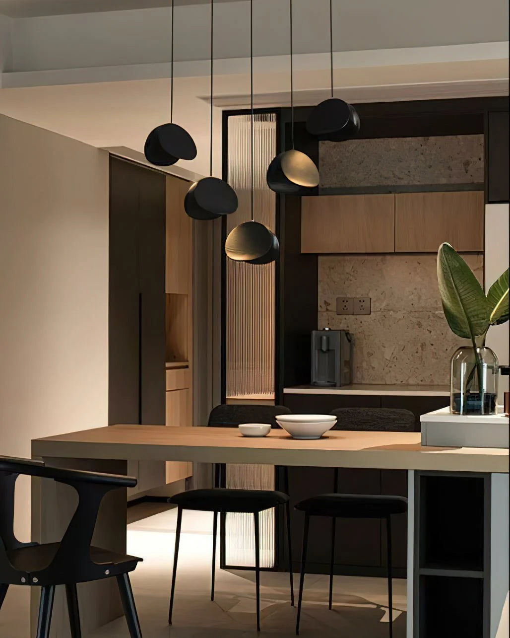 Pendant Light | Integrated LED & Adjustable Height | Multiple Head Sizes