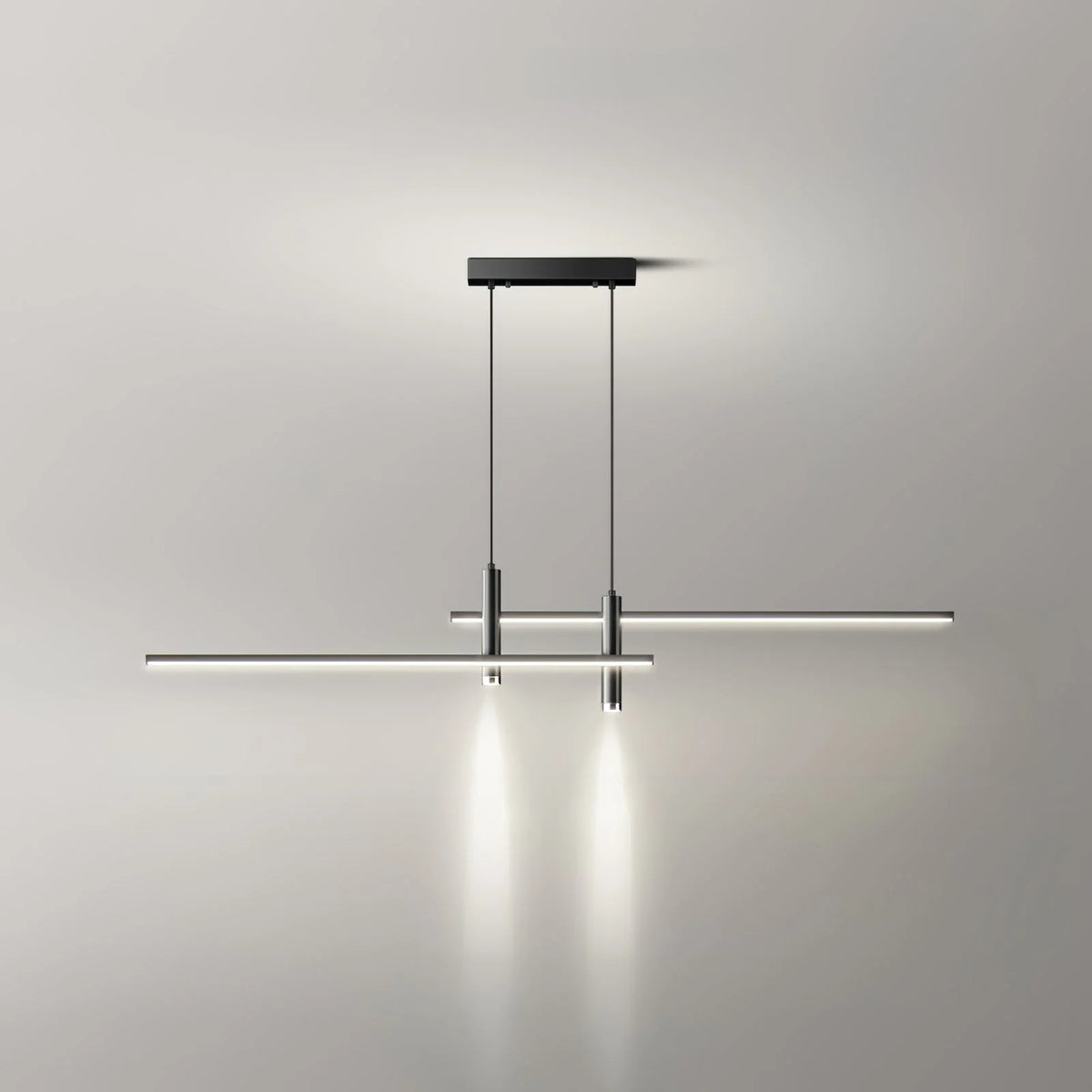 Pendant Light | Linear Metal Spotlight & Adjustable Height