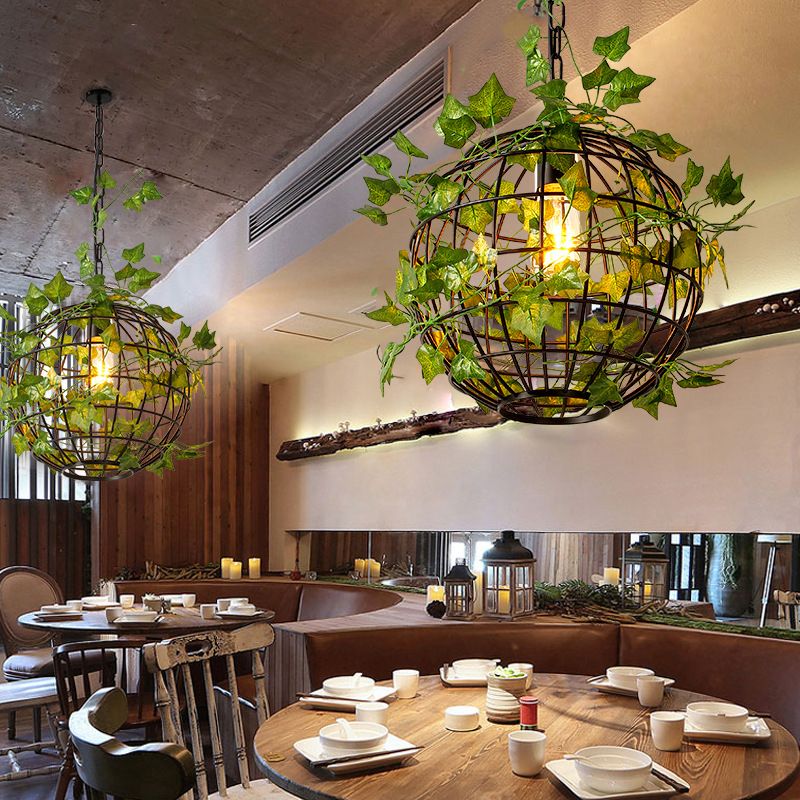 Pendant Light | Metal Globe Shade & Adjustable Chain | E26/E27 Socket