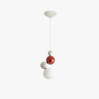 Pendant Light | Metal Vertical Four-Orb & Dimmable | Adjustable Cord