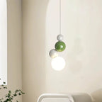 Pendant Light | Metal Vertical Four-Orb & Dimmable | Adjustable Cord