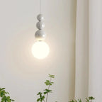 Pendant Light | Metal Vertical Four-Orb & Dimmable | Adjustable Cord
