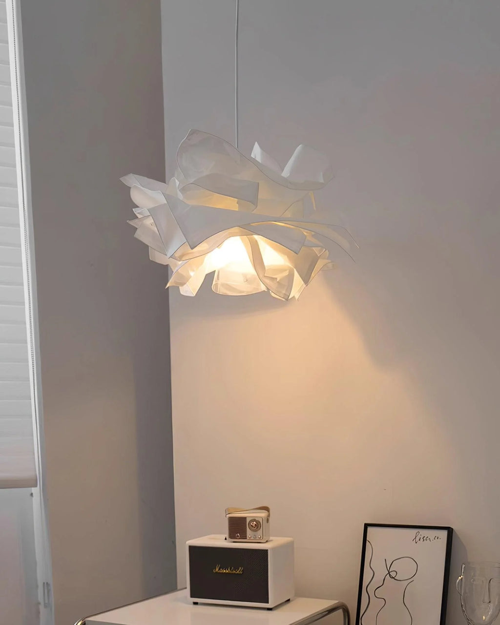 Pendant Light | Origami Paper Shade & Hardwired E26/E27