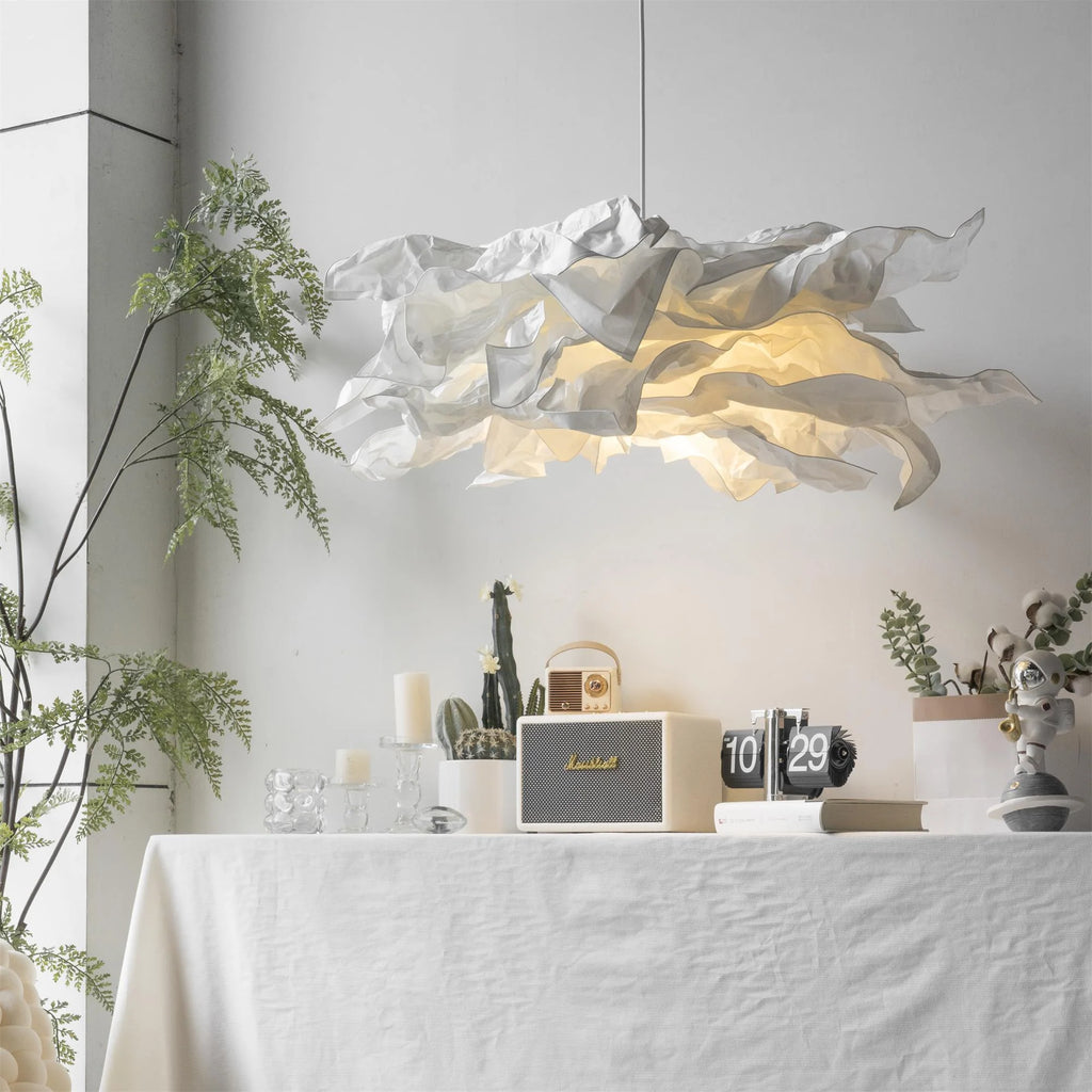 Pendant Light | Origami Paper Shade & Hardwired E26/E27
