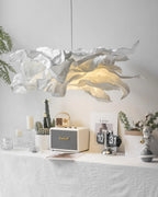 Pendant Light | Origami Paper Shade & Hardwired E26/E27