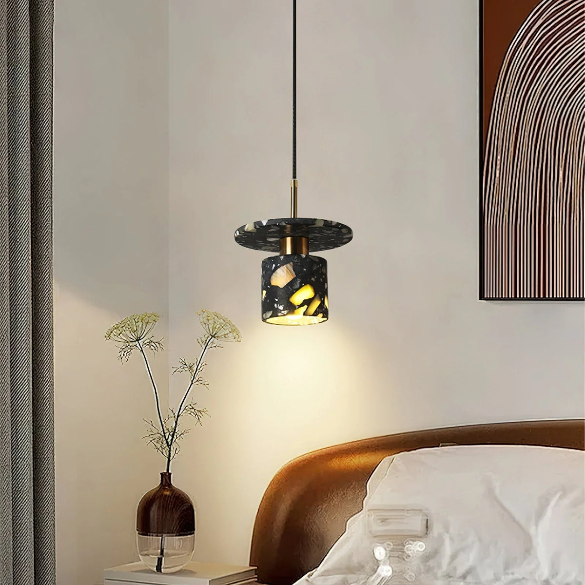 Pendant Light | Terrazzo Shade & Metal Body | Ø18/20/30 cm