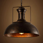 Pendant Light | Vintage Industrial Metal Shade | Adjustable Chain