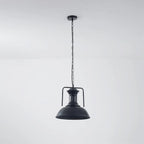 Pendant Light | Vintage Industrial Metal Shade | Adjustable Chain