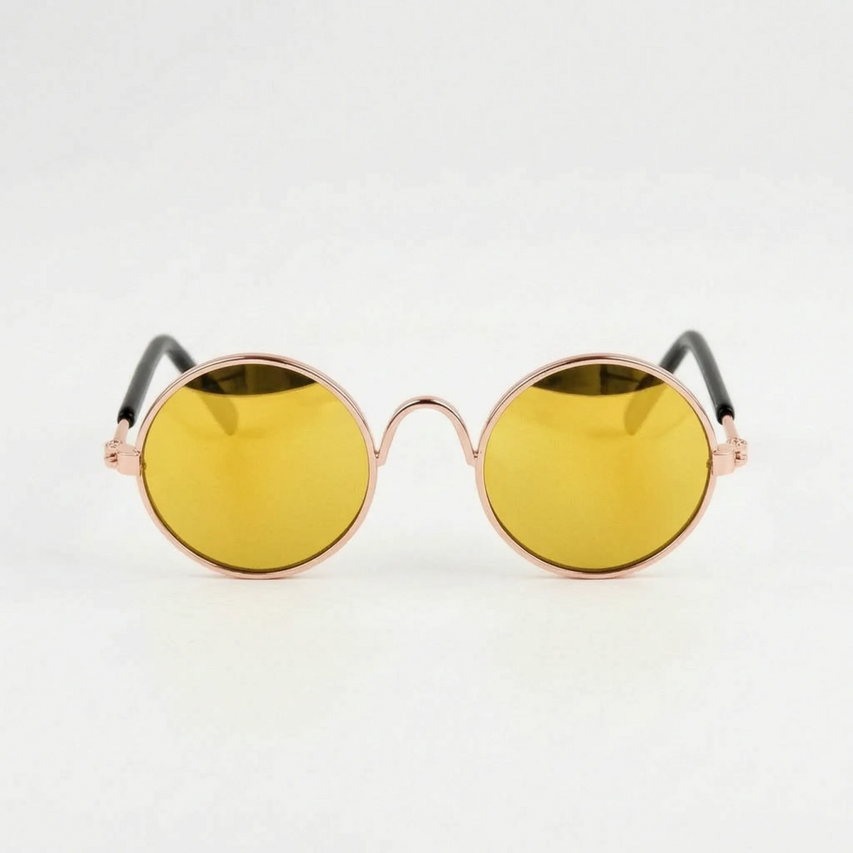 Pet Sunglasses | Lightweight & Sturdy Round Retro Frame | For Cats & Small Pets