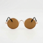 Pet Sunglasses | Lightweight & Sturdy Round Retro Frame | For Cats & Small Pets