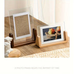 Photo Frame | Acrylic & Solid Wood U-Shaped Base | 6-Inch