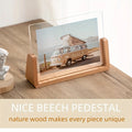 Photo Frame | Acrylic & Solid Wood U-Shaped Base | 6-Inch