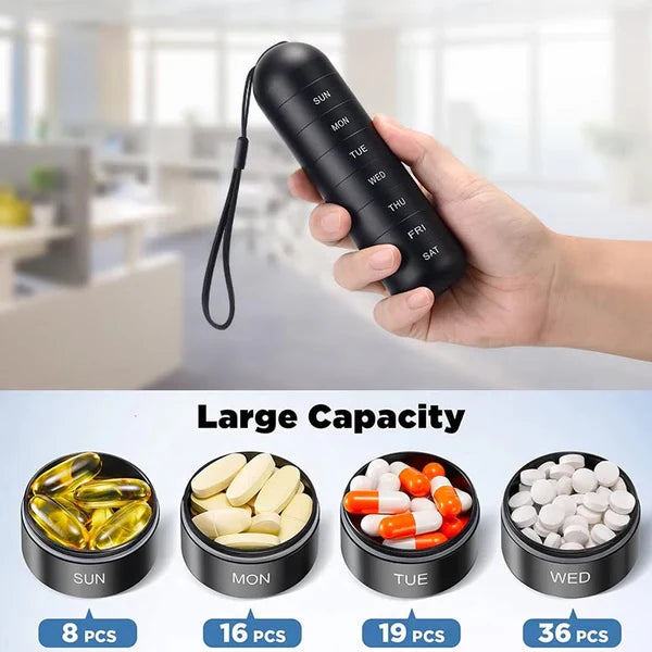 Pill Organizer | Modular Aluminum & Waterproof Seal | 7-Day