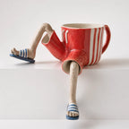 Plant Pot | Edge-Sitting & Hand-Painted | Ø 5 cm Opening