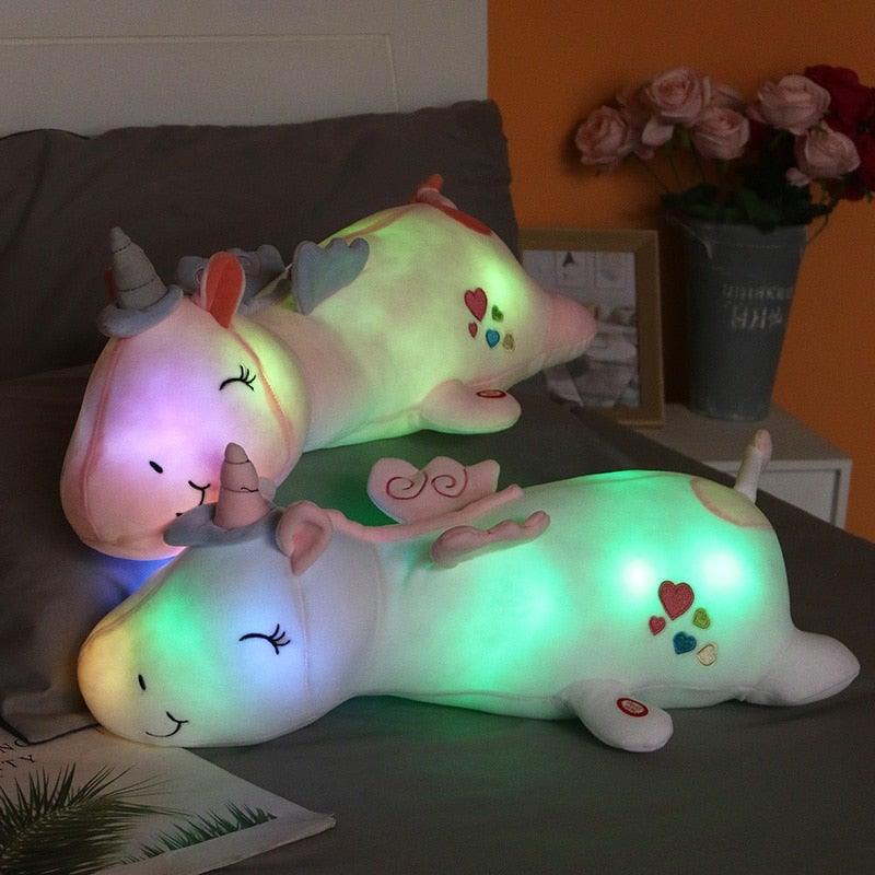 Plush Unicorn | LED Night Light & Velvet-Filled | 60 cm