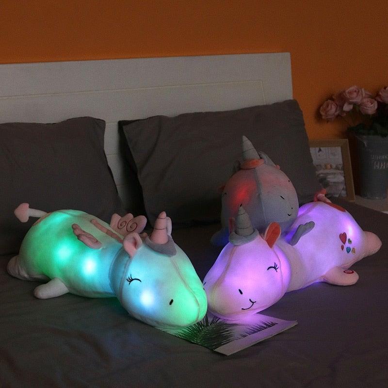 Plush Unicorn | LED Night Light & Velvet-Filled | 60 cm