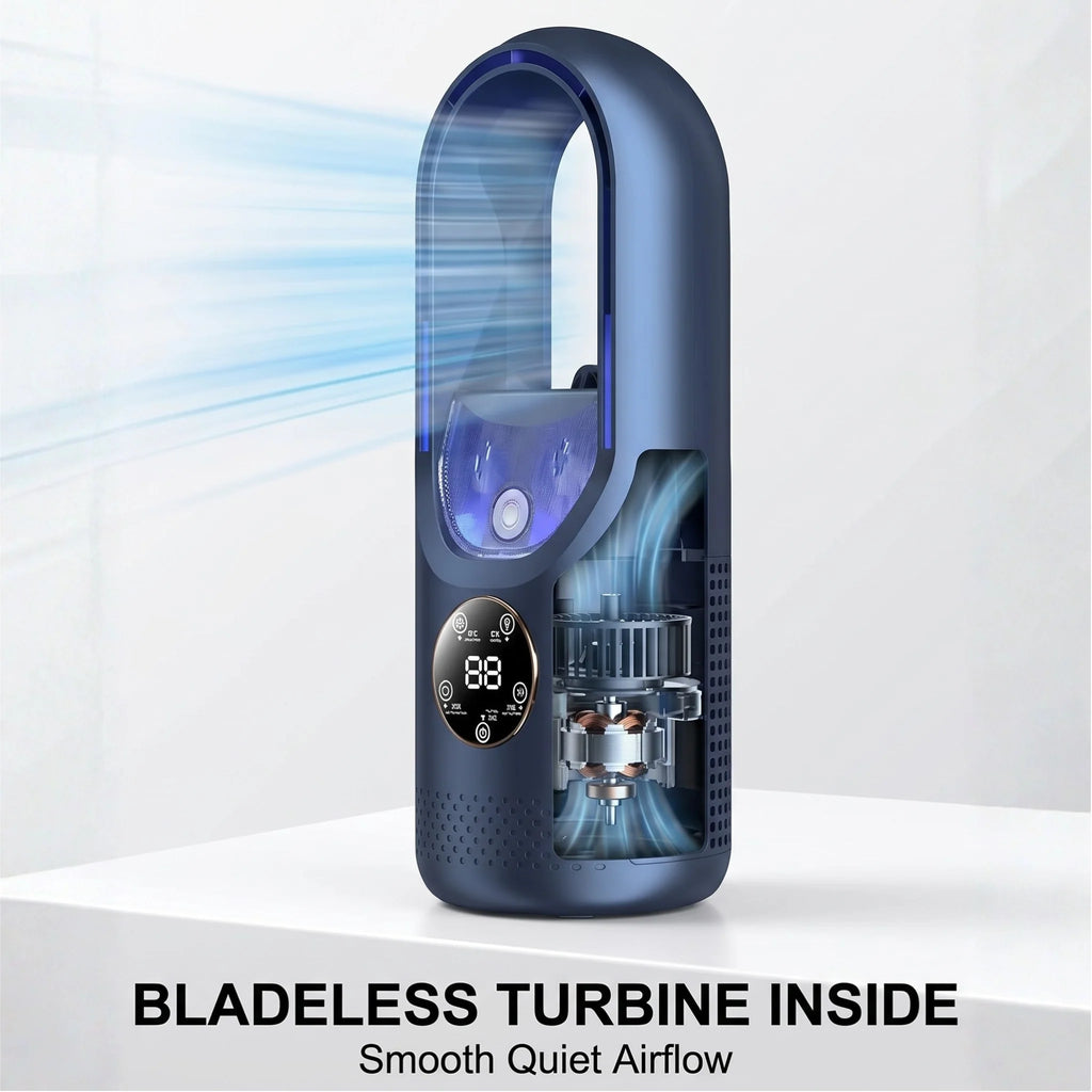 Portable Air Cooler | Bladeless, USB-Powered & Ultra-Quiet
