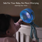 Portable Fan | 20-Hour USB-C & Ultra-Quiet | Rotating Head