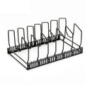Pot Lid Organizer Rack | Adjustable Iron & Space-Saving | 12–23 in