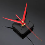 Quartz Clock Movement | Silent Operation & Red Hands | Complete Set